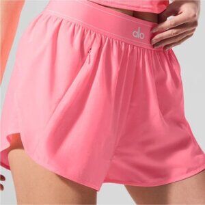 SAME DAY SHIP NWT AUTHENTIC ALO Yoga MATCH POINT SHORTS Neon Bubblegum Pink prep